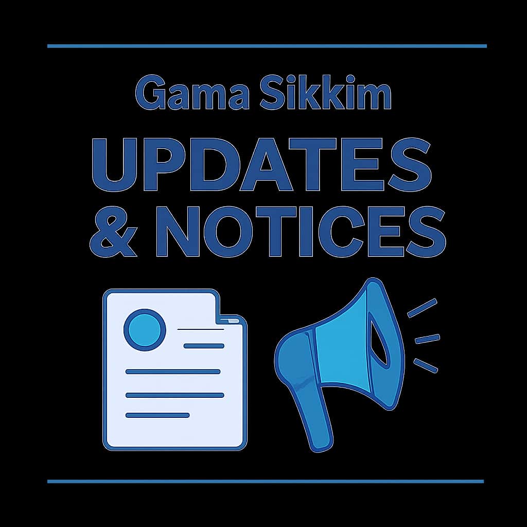Diagram illustrating Game Sikkim Updates & Notices