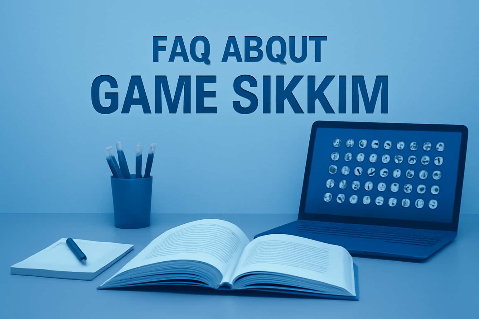 Informational scene highlighting FAQ About Game Sikkim.