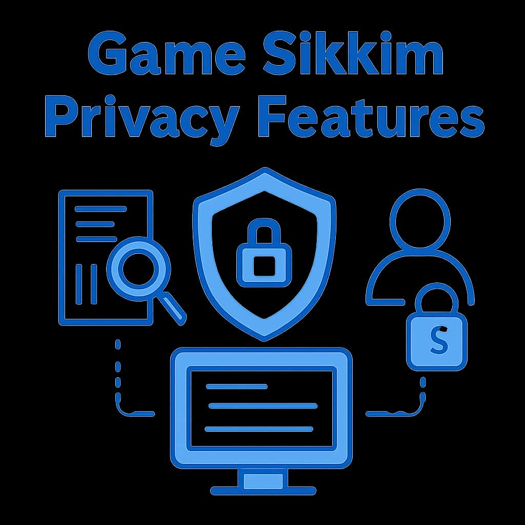 Diagram explaining Game Sikkim Privacy Features.
