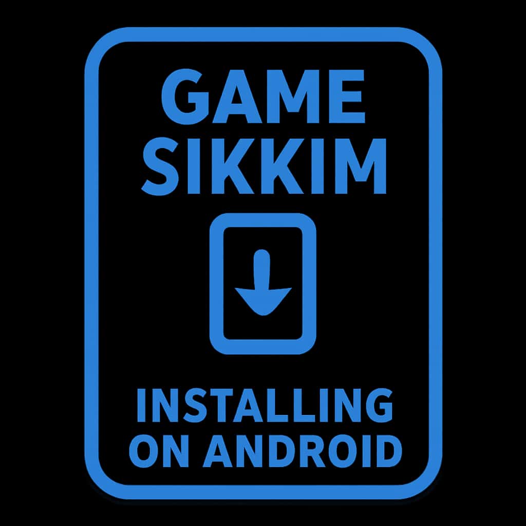 Icon representing the installation guide for Game Sikkim on Android.