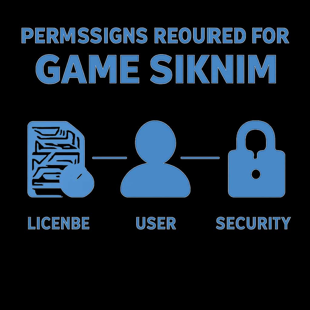 Diagram illustrating permissions for Game Sikkim