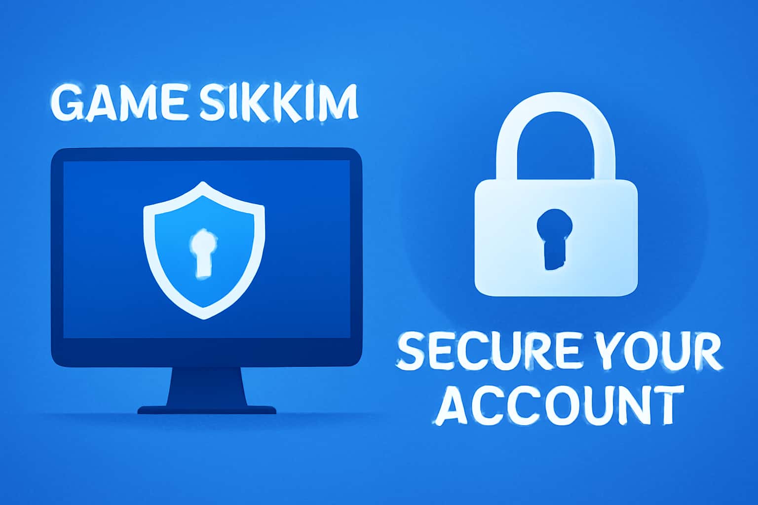 An informative scene focusing on securing Game Sikkim accounts.