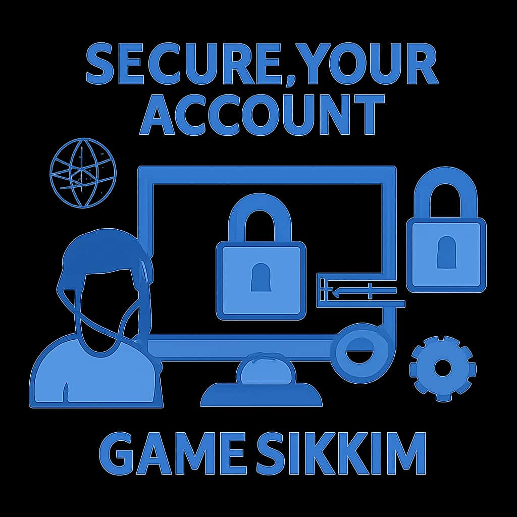 A diagram detailing the account security process for Game Sikkim users.