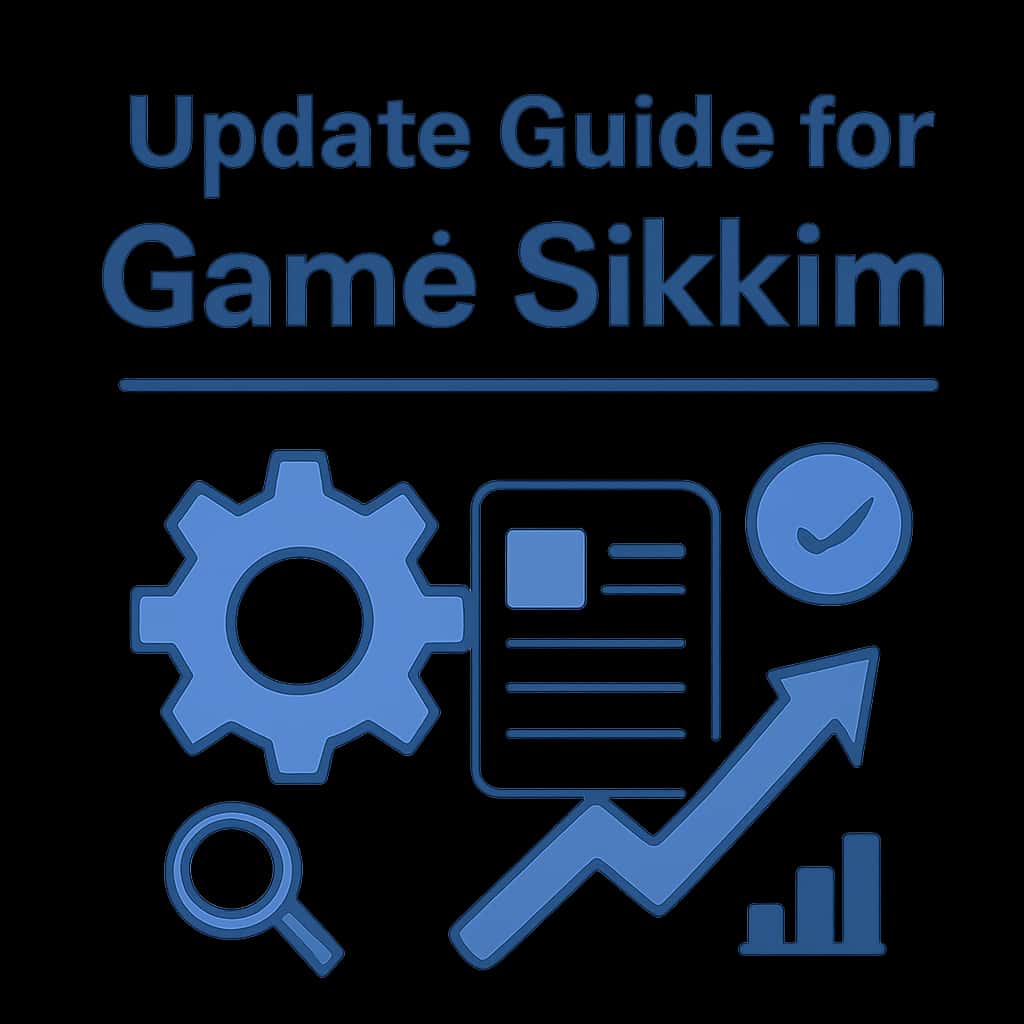 An illustration explaining the update process for Game Sikkim.